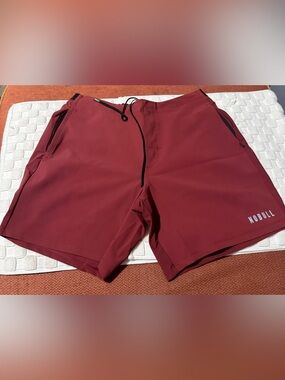 NOBULL Men's Maroon training Shorts - XL